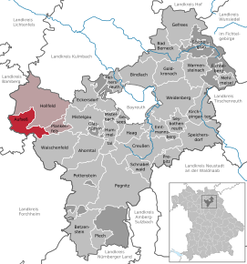 Poziția localității Aufseß