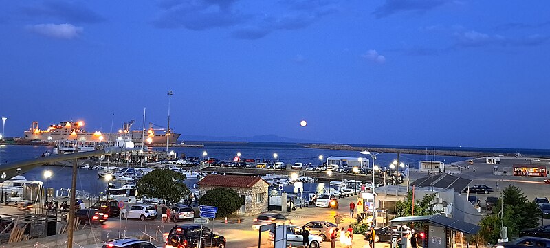 File:August 2022 full moon in Alexandroupolis.jpg