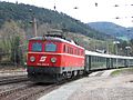 1010 iz zgodnjih dni elektrifikacije zdaj vozi "Pustolovski vlak Magic Mountains" (postaja Payerbach-Reichenau)