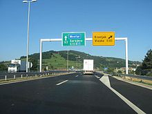 Motorway on the Pan-European Corridor Vc between Sarajevo and Visoko Autobahn Visoko.jpg