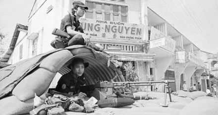 South Vietnamese soilder with a M1918 Browning Automatic Rifle