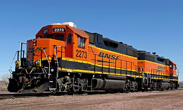 BNSF GP38-2s 2273 and 2778 in Lincoln, Nebraska