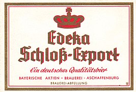 Baba Bieretikett: Edeka Schloß-Export