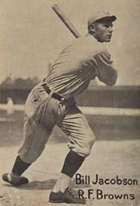 1919 baseball card of Jacobson
