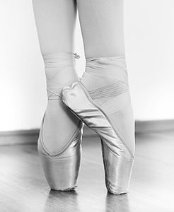 Ballet shoes (Russian ballet school М. Исаева) bw