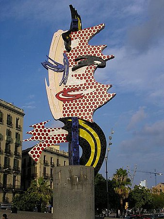 Cerflun Roy Lichtenstein, Barcelona