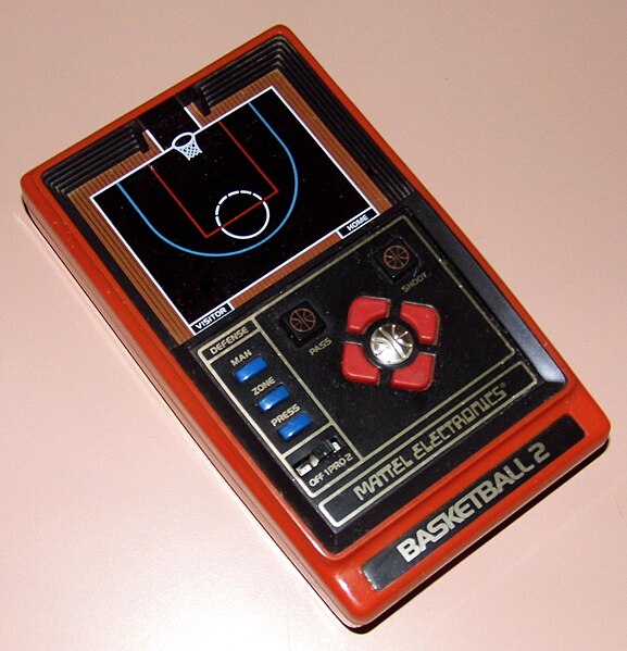 File:Basketball 2 by Mattel Electronics, Made In Hong Kong, Copyright 1979 (LED Electronic Handheld Game).jpg