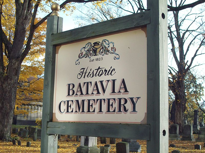 File:Batavia Cemetery Sign Oct 09.JPG