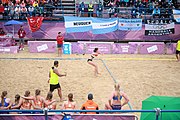 Deutsch: Beachhandball bei den Olympischen Jugendspielen 2018; Tag 5, 10. November 2018; Mädchen, Hauptrunde - Kroatien-Niederlande 1:2 English: Beach handball at the 2018 Summer Youth Olympics at 11 October 2018 – Girls Main Round – Croatia-Netherlands 1:2