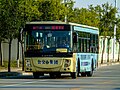 蚌埠公交121路开通时使用的福田BJ6123型天然气客车