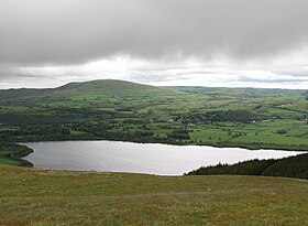 The view NE from the summit takes in the top end of Bassenthwaite Lake and the fell of Binsey. Binsey and Bass Lake from Sale Fell.jpg
