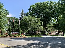 The college's welcome sign as seen from College Avenue Blackburn College Welcome Sign.jpg