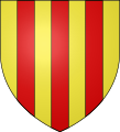 Blason de Foix D'or à trois pals de gueules.