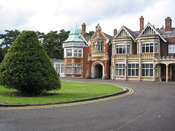 The main house at Bletchley Park