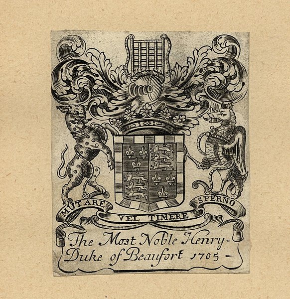 File:Bookplate-Henry Duke of Beaufort.jpg