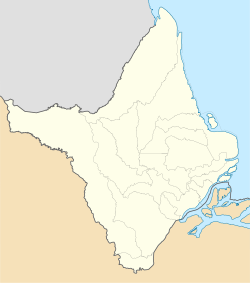 Ояпокі. Карта розташування: Амапа