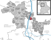 Lage der Gemeinde Bubenreuth im Landkreis Erlangen-Höchstadt