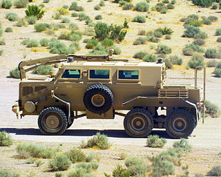 Buffalo (mine protected vehicle) wheeled mine resistant ambush protected (MRAP) armored vehicle built by Force Protection Inc.