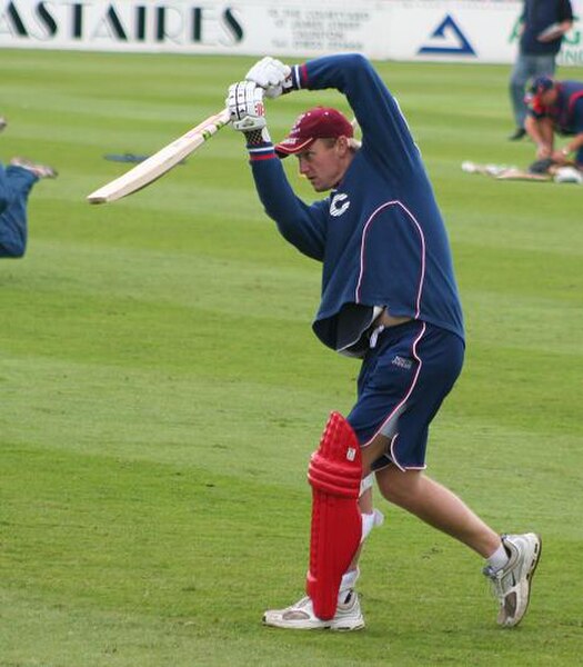 White warming up for a Twenty20 match for Somerset, 2007