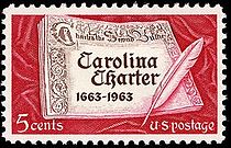 Carolina Charter, Carolinas
1963 issue Carolina Charter 1963 U.S. stamp.1.jpg