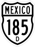 Federal Highway 185D shield