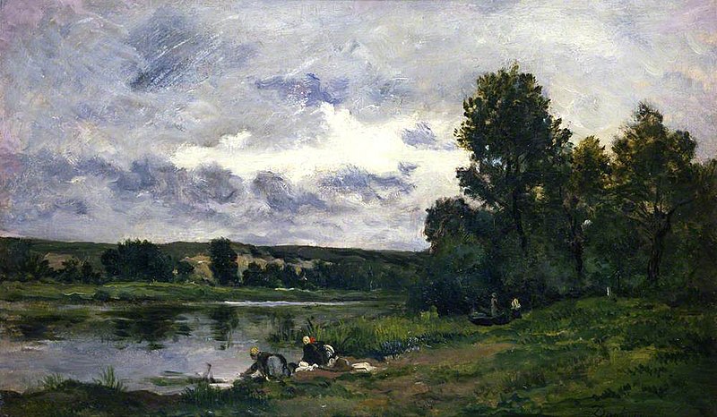 File:Charles-François Daubigny (1817-1878) - Les laveuses - ABDAG003149 - Aberdeen Art Gallery.jpg