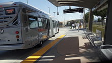 Metro Orange Line at Chatsworth Metro Orange Line Station. The 4-mile extension from Canoga Station to Chatsworth opened June 30, 2012. Chatsworth Metro Orange Line Station 1.JPG