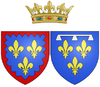Coat of arms of Marie Louise Élisabeth d'Orléans as Duchess of Berry.png