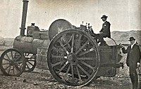 Steam tractor, Columbus, 1890s