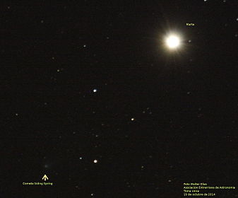 Image by the Observatorio de la Asociación Entrerriana de Astronomía from Earth on 19 October 2014