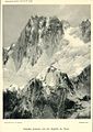 Grandes Jorasses von der Aiguille du Tacul (1908)