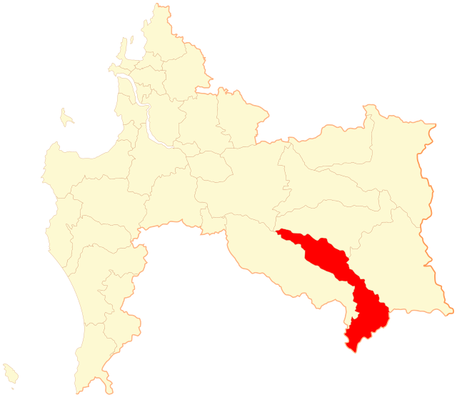 Lage der Gemeinde in der Región del Biobío