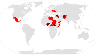 Main conflicts in 2014 Conflicts per year 2014.svg