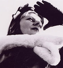 Cornelia Schleime, self-portrait as a pilot, 2001 Cornelia-Schleime-Pilotin-wiki.jpg