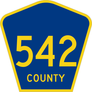 <span class="mw-page-title-main">County Route 542 (New Jersey)</span> County highway in New Jersey, U.S.