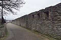 De muur nabij Church Bastion