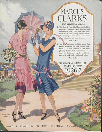 Cover of Marcus Clarks' spring and summer catalogue 1926–27
