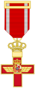 Krzyż Zasługi Lotniczej (Hiszpania) - Czerwona Dekoracja.svg