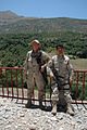 Erbil'de Bir ABD Ordusu askeri ve Kürt peşmerge