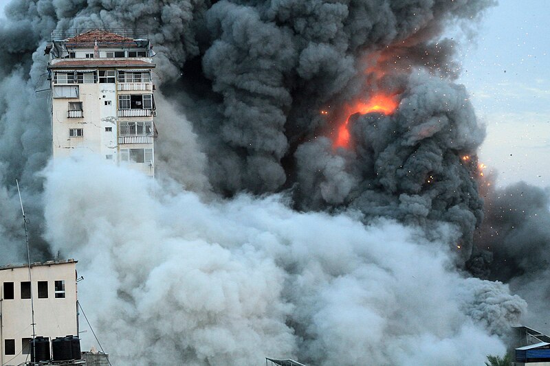 File:Damage in Gaza Strip during the October 2023.jpg