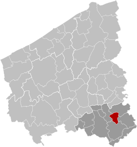 Deerlijk West-Flanders Belgium Map.svg