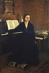Madame Camus au piano