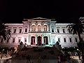 Ermoupoli town hall at night, Syros, 2019