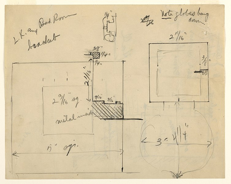 File:Drawing, Living Room and Bedroom Brackets, Hall Mirror, Henry J. Allen Residence, Wichita, Kansas, 1917 (CH 18800301-2).jpg