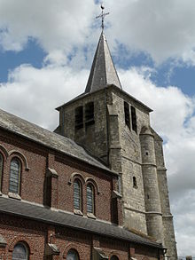 Fotografi, der viser kirketårnet