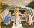 フラ・アンジェリコ 、『キリストの埋葬』のプレデッラ、1438-1440、 アルテ・ピナコテーク (ミュンヘン)