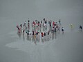 Exploring the mudflat of Mont Saint-Michel, France.JPG