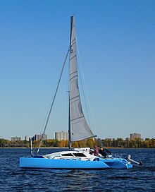 Farrier F-22A with Torqeedo electric outboard motor Farrier F-22A trimaran sailboat 4096.jpg