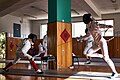 Fencing. Épée. Fencers from various clubs at Athenaikos Fencing Club.jpg
