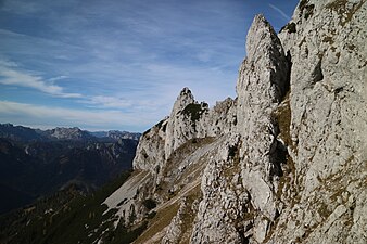 Südabstürze von Festlbeilstein, Mühlkarturm und Karlspitz